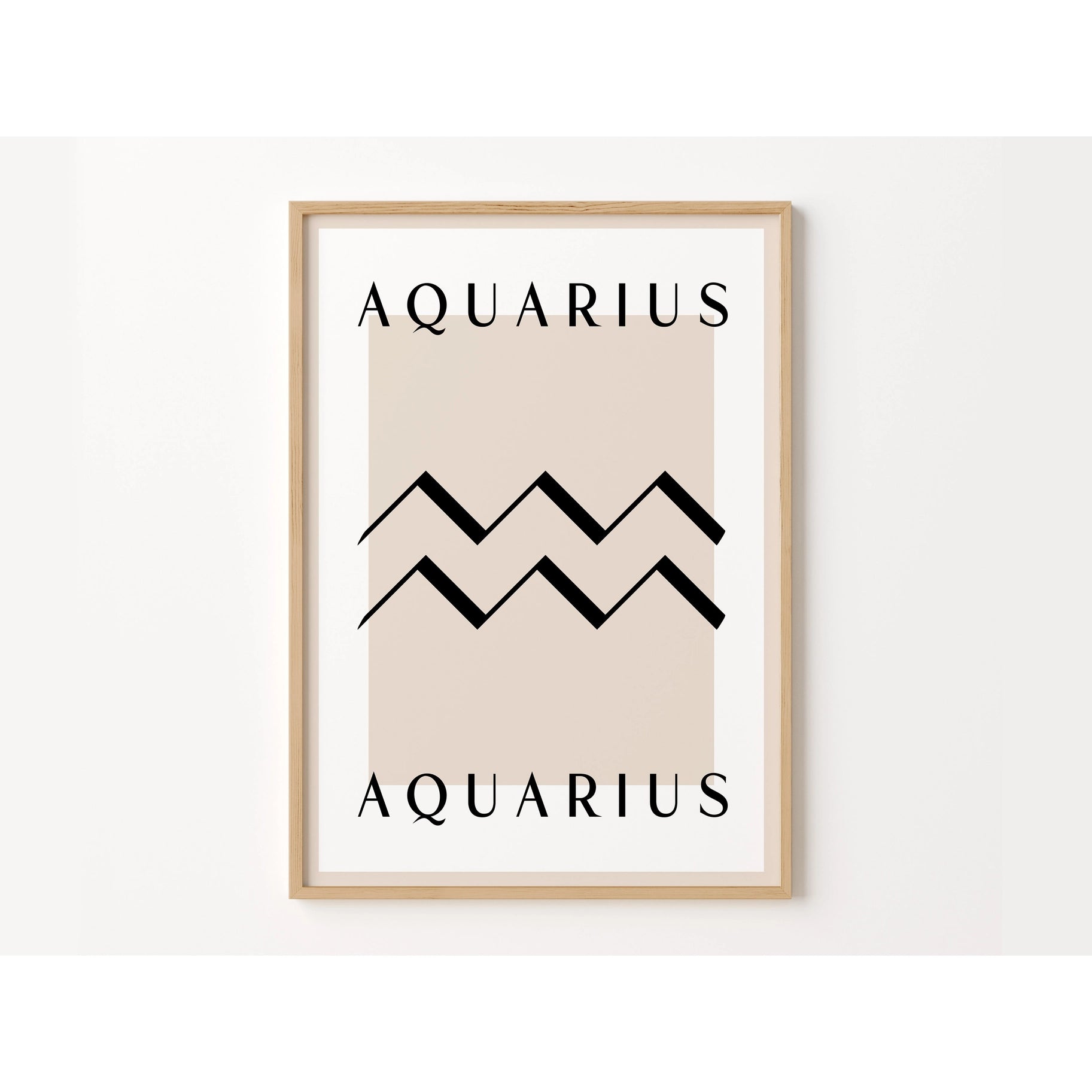 Aquarius Zodiac Star Sign / Horoscope A4 Art Print