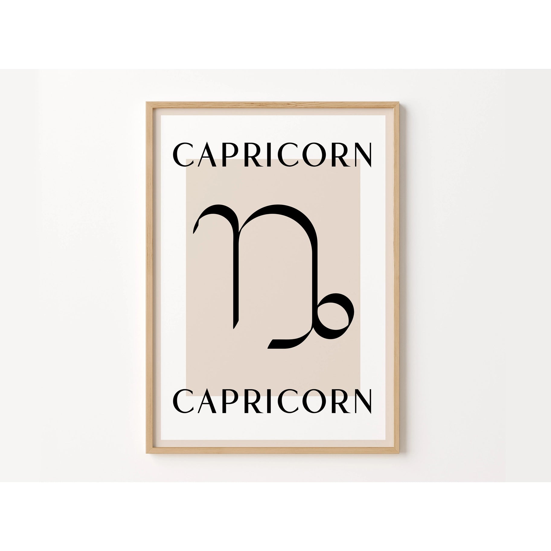 Capricorn Zodiac Star Sign / Horoscope A4 Art Print