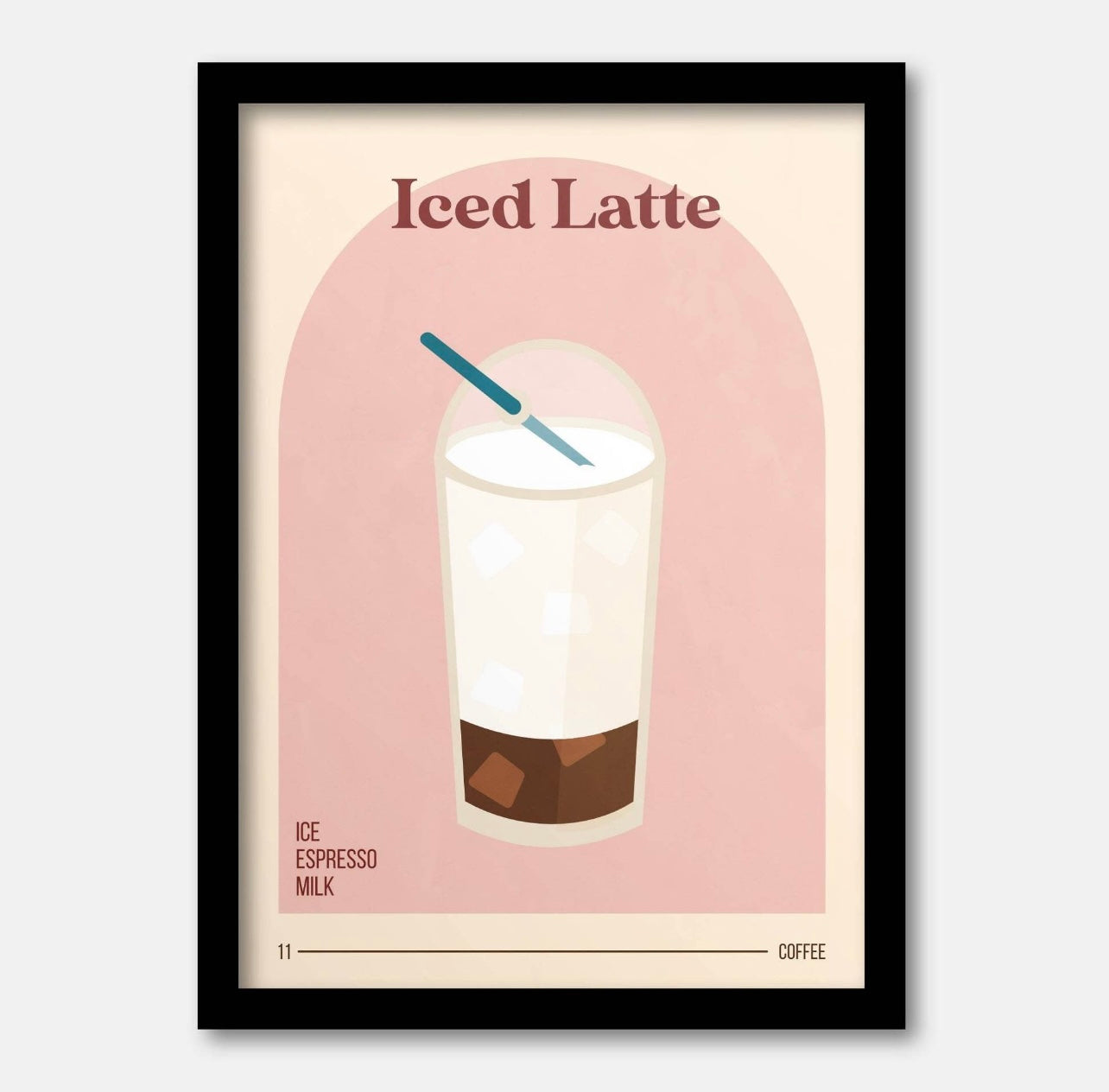 Iced Latte A4 Print