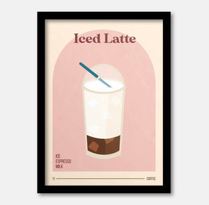 Iced Latte A4 Print