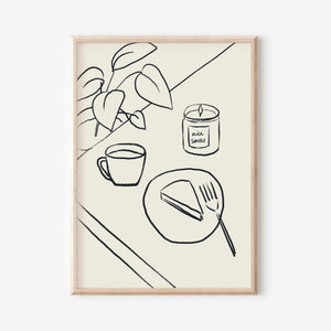 ‘Coffee and Cake’ A5 Print