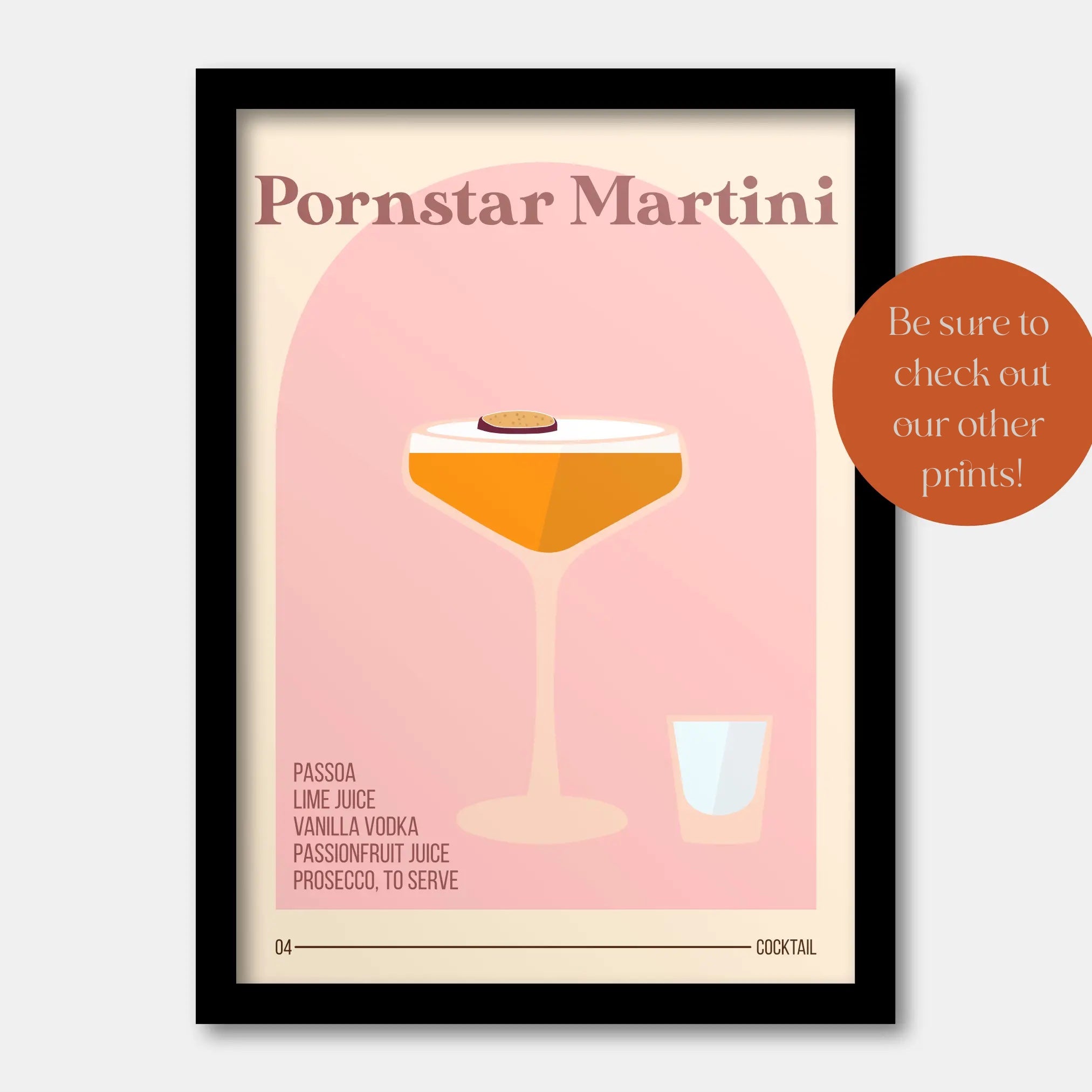 Pornstar Martini A4 Print